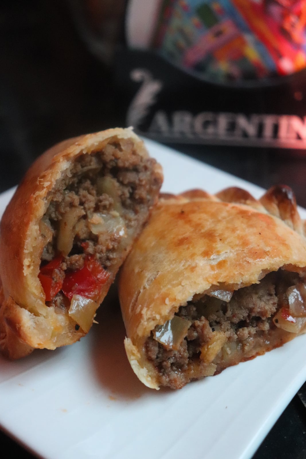 Handcrafted beef empanadas served on a plate